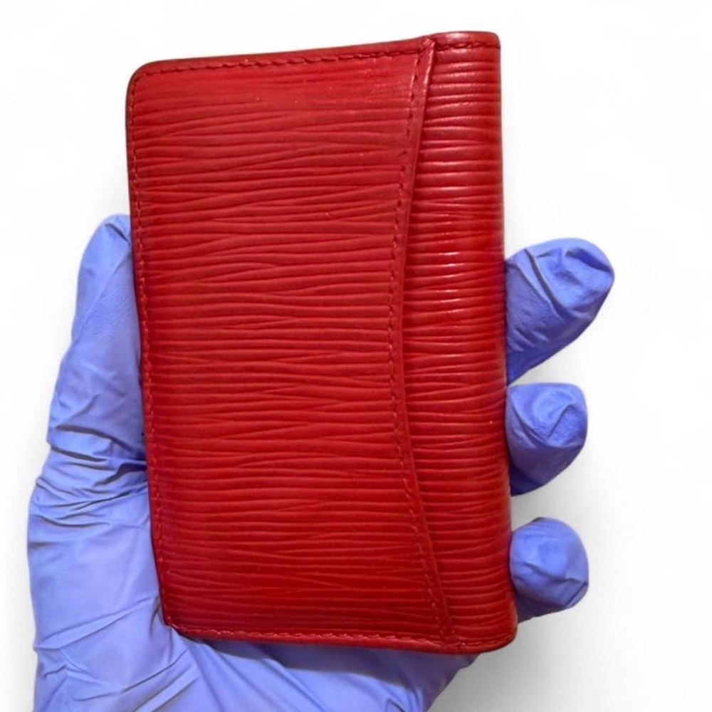 Louis Vuitton Red Epi Leather Card Holder Wallet - Picture 2 of 5